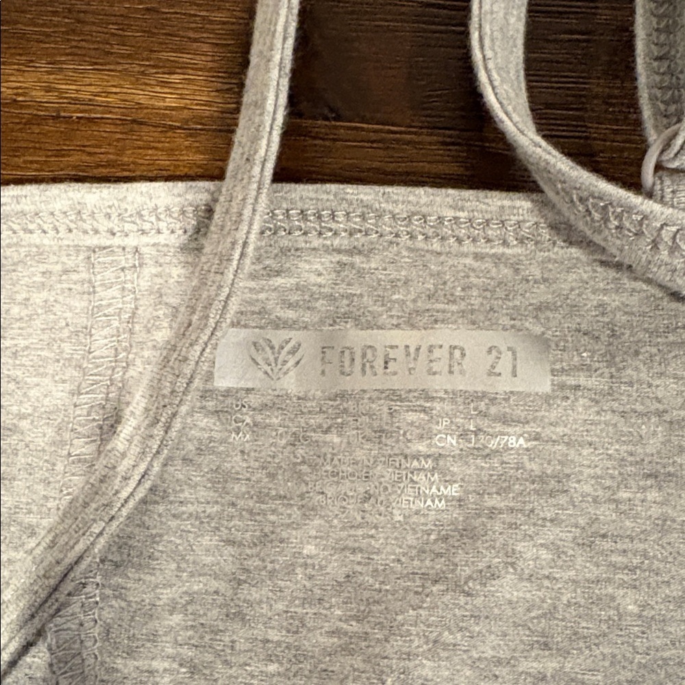 Forever 21 Light Gray onesie Activewear - Picture 3 of 4